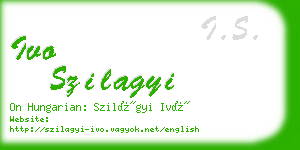 ivo szilagyi business card
